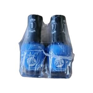 2 Pack Sally Hansen Miracle Gel Salon Nail Polish, 642 Oa-Seas Blue